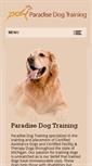 Mobile Screenshot of paradise-dogtraining.com